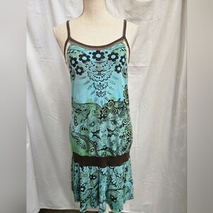 Skinny Minnie - Turquoise Midi Dress - (S)